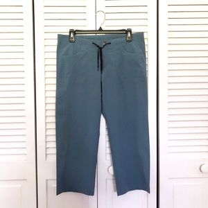 Patagonia Blue Drawstring Active Capri Pants